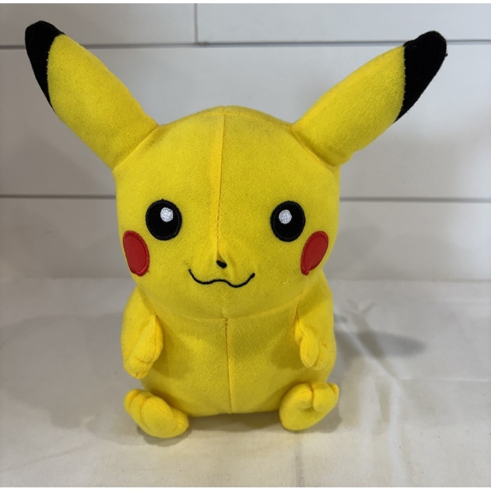 Pokemon Pikachu Plush Yellow 10" Stuffed Animal 2015 Toy Factory